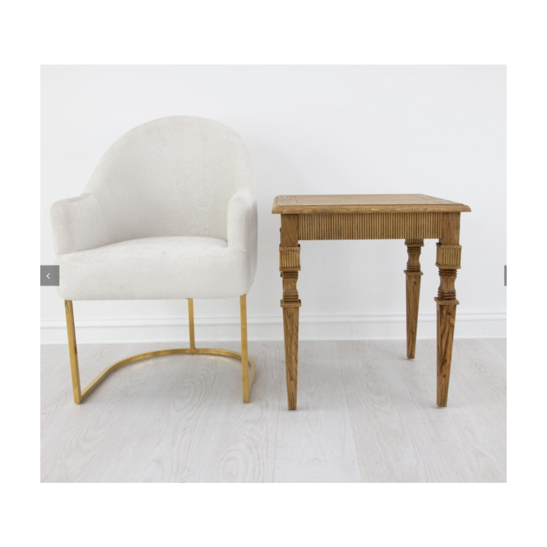 Raw Oak Side Table