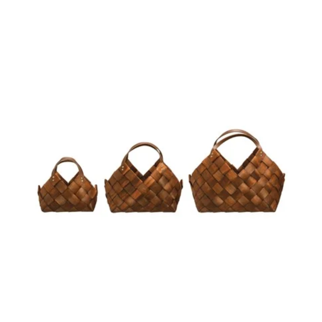 Woven Baskets with Handles