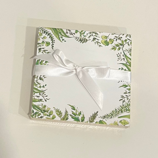 Luxe Notepad, Handpainted Fern