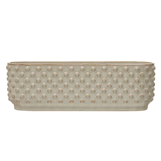 Hobnail Window Planter with 3 Sections