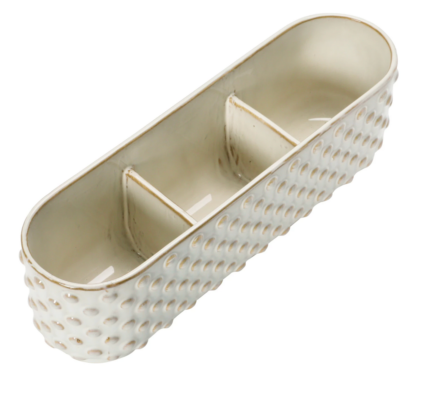 Hobnail Window Planter with 3 Sections