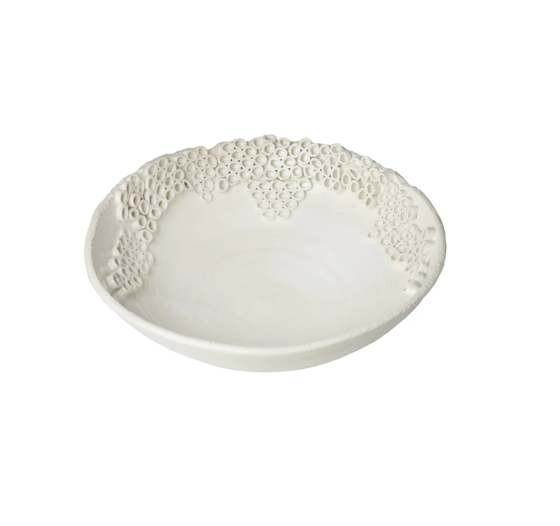 Cherchio Bowl, White