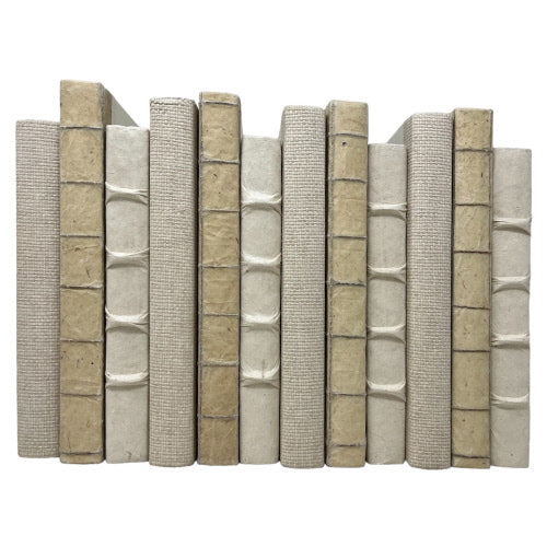 Leather Books, Cream