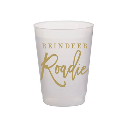 Reindeer Roadie Frosted Cup