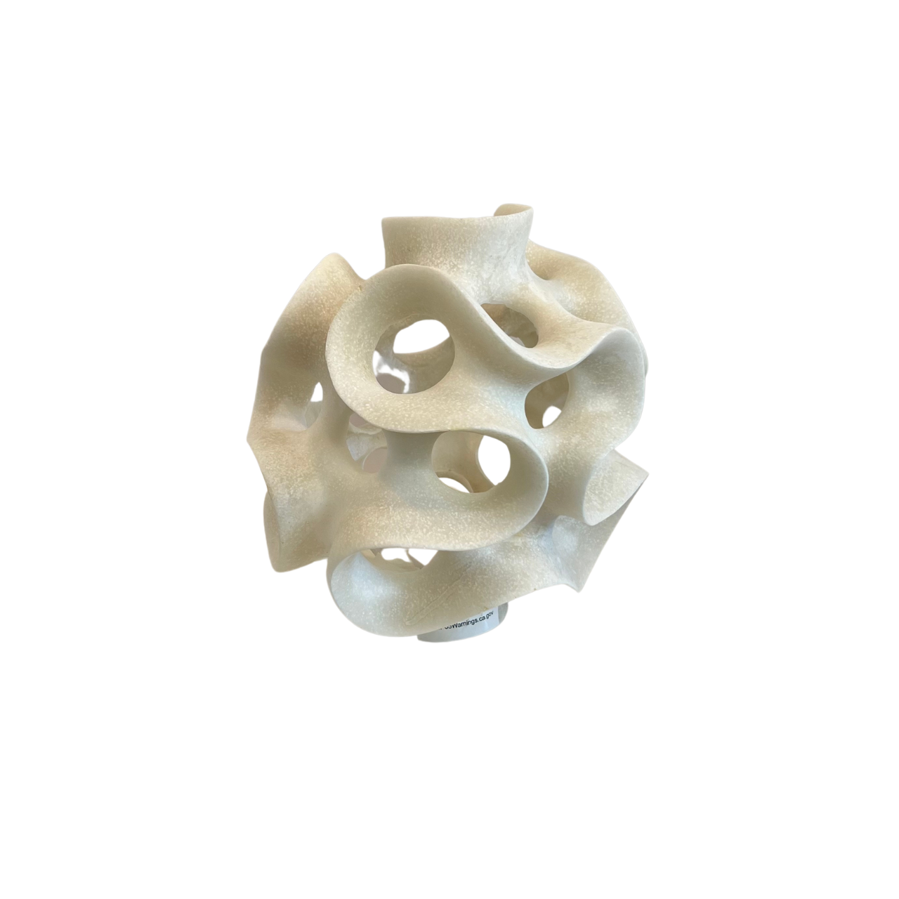 White Resin Decorative Sphere